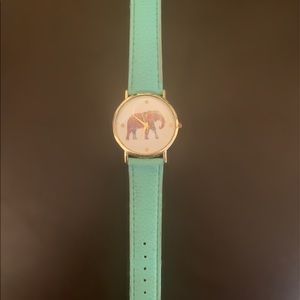 Veneno Fashion Leather Band Elephant watch